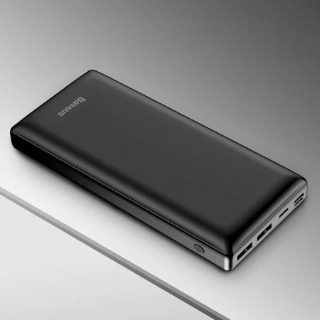 Внешний аккумулятор Baseus Fast charge 15W Mini JA 30000mAh (PPJAN-C01) Черный Внешний аккумулятор Baseus Fast charge 15W Mini JA 30000mAh (PPJAN-C01) Черный