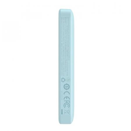 Внешний аккумулятор Baseus Magnetic Wireless Charging Power Bank 6000mAh 20W с MagSafe PPCXW06 (PPCX020003) Синий Внешний аккумулятор Baseus Magnetic Wireless Charging Power Bank 6000mAh 20W с MagSafe PPCXW06 (PPCX020003) Синий