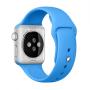 Силиконовый ремешок для Apple Watch 42/44 мм Blue, голубой Силиконовый ремешок для Apple Watch 42/44 мм Blue, голубой