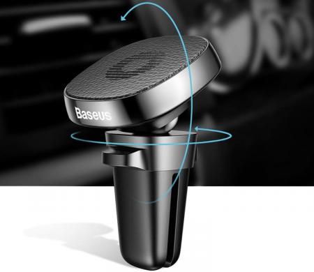 Держатель в дефлектор магнитный Baseus Privity Series Pro Air outlet SUMQ-PR01 Черный Держатель в дефлектор магнитный Baseus Privity Series Pro Air outlet SUMQ-PR01 Черный