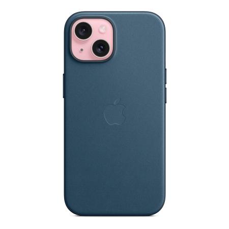 Чехол FineWoven Case для Apple iPhone 15 с MagSafe Pacific Blue, синий Чехол FineWoven Case для Apple iPhone 15 с MagSafe Pacific Blue, синий