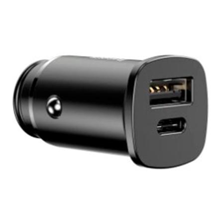 Автомобильное зарядное устройство Baseus Square Metal PPS Car Charger A+C 30W BS-C15C (CCALL-AS01) Черный Автомобильное зарядное устройство Baseus Square Metal PPS Car Charger A+C 30W BS-C15C (CCALL-AS01) Черный