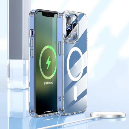 Чехол для iPhone 15 Pro с Magsafe Mutural Jingtou Series Прозрачный Чехол для iPhone 15 Pro с Magsafe Mutural Jingtou Series Прозрачный