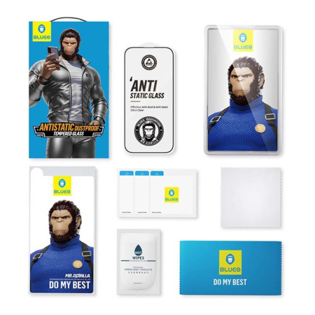 Защитное стекло для iPhone 16 Pro Max BlueO Narrow border Anti-Static Black (антистатик) Защитное стекло для iPhone 16 Pro Max BlueO Narrow border Anti-Static Black (антистатик)