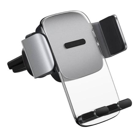 Автомобильный держатель Baseus Easy Control Clamp Car Mount Holder (Standard) For Air Outlets Silver (SUYK000112) Серебристый Автомобильный держатель Baseus Easy Control Clamp Car Mount Holder (Standard) For Air Outlets Silver (SUYK000112) Серебристый