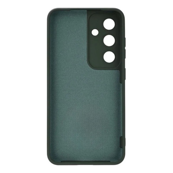 Чехол для Samsung Galaxy S25 Silicone Case Темно-зеленый