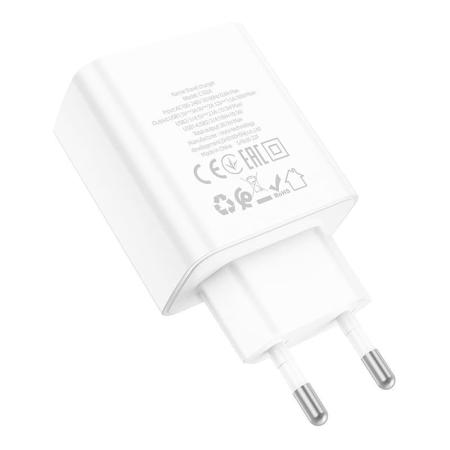 Сетевое зарядное устройство USB hoco. QC3.0 4USB порта 28,5 Вт (C102A) Белый Сетевое зарядное устройство USB hoco. QC3.0 4USB порта 28,5 Вт (C102A) Белый