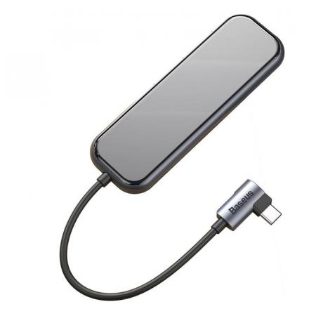 Переходник Baseus для MacBook HUB Multifunctional (Type-C to 4xUSB3.0+PD) (CAHUB-EZ0G) Deep Grey, темно-серый Переходник Baseus для MacBook HUB Multifunctional (Type-C to 4xUSB3.0+PD) (CAHUB-EZ0G) Deep Grey, темно-серый