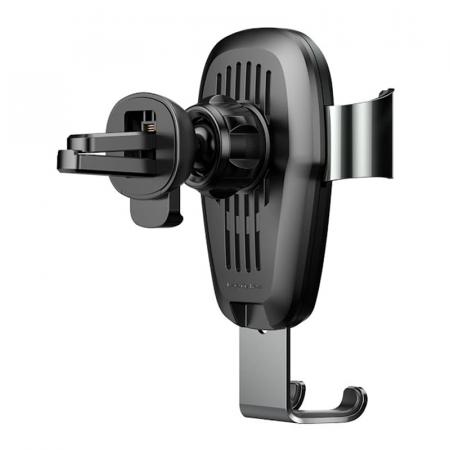 Автомобильный держатель с беспроводной зарядкой Baseus Metal Wireless Charger Gravity Car Mount (WXYL-B0A) Черный Автомобильный держатель с беспроводной зарядкой Baseus Metal Wireless Charger Gravity Car Mount (WXYL-B0A) Черный
