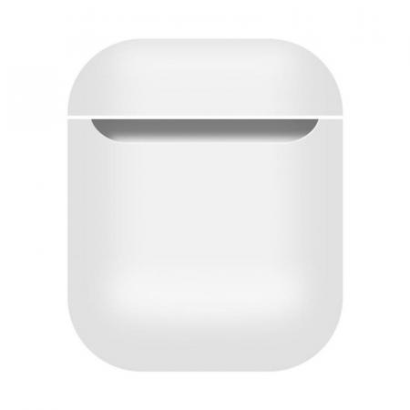 Чехол для Apple AirPods 1/2 Silicone Case White, белый Чехол для Apple AirPods 1/2 Silicone Case White, белый