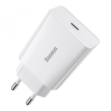 Сетевое зарядное устройство Baseus Speed Mini QC Quick Charger 20 Вт CCFS-SN02 (TC-012PD20-x) Белый Сетевое зарядное устройство Baseus Speed Mini QC Quick Charger 20 Вт CCFS-SN02 (TC-012PD20-x) Белый