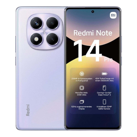 Xiaomi Redmi Note 14 Pro 12/256Gb Aurora Purple, фиолетовый Xiaomi Redmi Note 14 Pro 12/256Gb Aurora Purple, фиолетовый