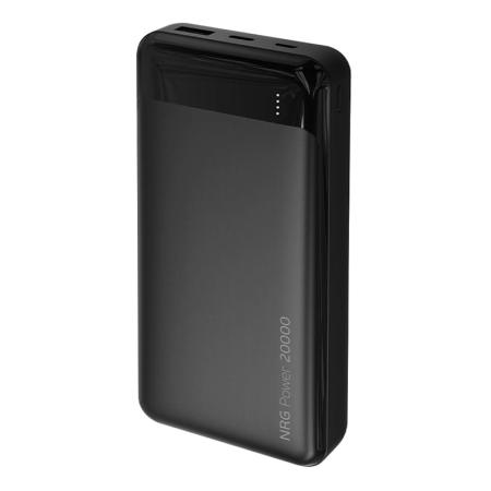 Внешний аккумулятор Deppa NRG Power 20000mAh, 2A, 2xUSB (33631) Черный Внешний аккумулятор Deppa NRG Power 20000mAh, 2A, 2xUSB (33631) Черный