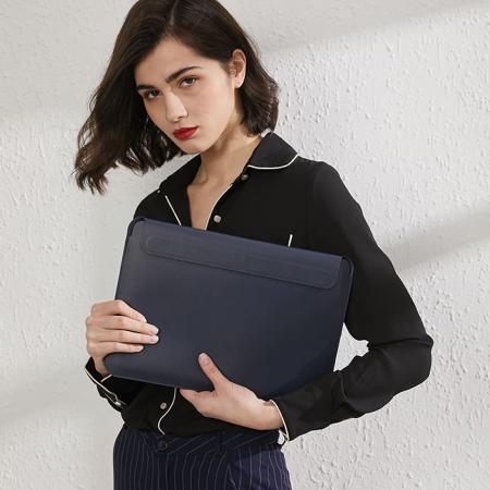 Чехол для MacBook Air 15.3" WiWU Skin Pro II Leather Sleeve Синий Чехол для MacBook Air 15.3" WiWU Skin Pro II Leather Sleeve Синий