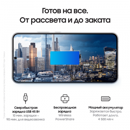 Samsung Galaxy S22+ (2022) 8/256Gb Phantom White, белый