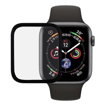 Защитное керамическое стекло Xreel для Apple Watch 41 мм Черное Защитное керамическое стекло Xreel для Apple Watch 41 мм Черное