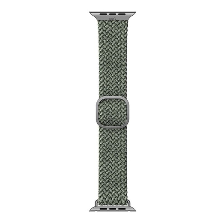 Ремешок для Apple Watch 41/40/38 мм UNIQ ASPEN Strap Braided Green, зеленый Ремешок для Apple Watch 41/40/38 мм UNIQ ASPEN Strap Braided Green, зеленый
