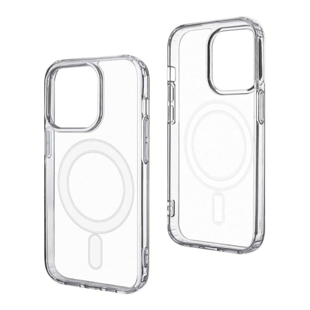 Чехол для iPhone 15 Pro с Magsafe Mutural Jingtou Series Прозрачный Чехол для iPhone 15 Pro с Magsafe Mutural Jingtou Series Прозрачный