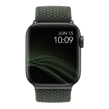 Ремешок для Apple Watch 41/40/38 мм UNIQ ASPEN Strap Braided Green, зеленый Ремешок для Apple Watch 41/40/38 мм UNIQ ASPEN Strap Braided Green, зеленый