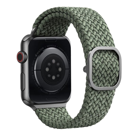 Ремешок для Apple Watch 41/40/38 мм UNIQ ASPEN Strap Braided Green, зеленый Ремешок для Apple Watch 41/40/38 мм UNIQ ASPEN Strap Braided Green, зеленый