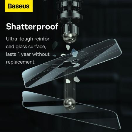 Стекло для iPhone 14 Plus/13 Pro Max Baseus Crystal glass 1шт +EasyStick (SGBL100202) Прозрачный Стекло для iPhone 14 Plus/13 Pro Max Baseus Crystal glass 1шт +EasyStick (SGBL100202) Прозрачный