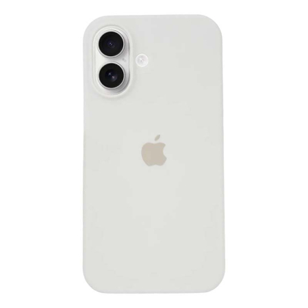 Чехол Silicone Case для Apple iPhone 16 Plus с MagSafe White, белый Чехол Silicone Case для Apple iPhone 16 Plus с MagSafe White, белый