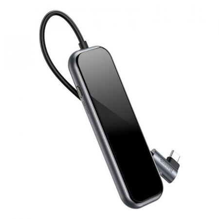 Переходник Baseus для MacBook HUB Multifunctional (Type-C to 3xUSB3.0+HD4K+SD/TF+PD) (CAHUB-CZ0G) Deep Grey, темно-серый Переходник Baseus для MacBook HUB Multifunctional (Type-C to 3xUSB3.0+HD4K+SD/TF+PD) (CAHUB-CZ0G) Deep Grey, темно-серый