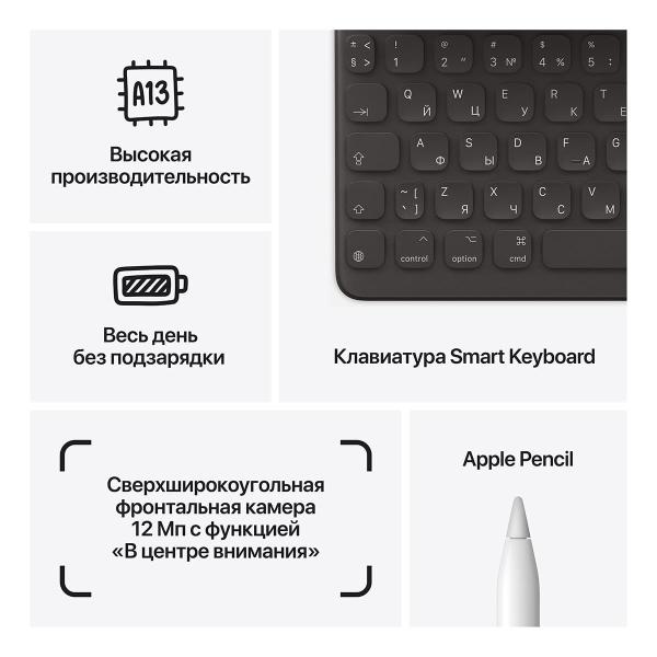 Apple iPad 10,2" (A13, 2021, 9 gen) Wi-Fi + Cellular 256Gb Silver, серебристый