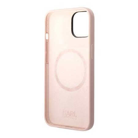 Чехол Karl Lagerfeld для iPhone 14 с MagSafe Liquid silicone Karl's head Hard (KLHMP14SSLKHLP) Розовый Чехол Karl Lagerfeld для iPhone 14 с MagSafe Liquid silicone Karl's head Hard (KLHMP14SSLKHLP) Розовый