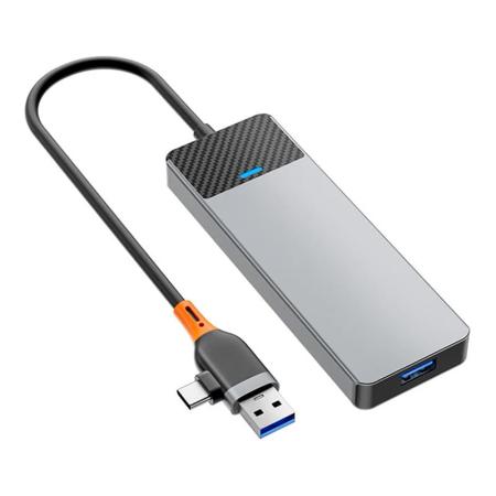 Хаб WiWU Linker Series Hub (A431C) Серый Хаб WiWU Linker Series Hub (A431C) Серый