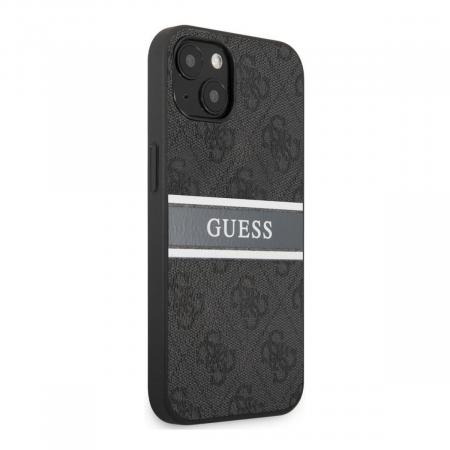 Чехол Guess для iPhone 13 PU Saffiano with metal logo Hard (GUHCP13MPSASBGR) Серый Чехол Guess для iPhone 13 PU Saffiano with metal logo Hard (GUHCP13MPSASBGR) Серый