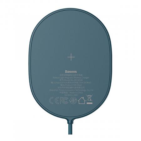 Беспроводное зарядное устройство 15w Baseus Light Magnetic Wireless Charger, Type-C кабель 1,5 м (WXQJ-03) Синий Беспроводное зарядное устройство 15w Baseus Light Magnetic Wireless Charger, Type-C кабель 1,5 м (WXQJ-03) Синий
