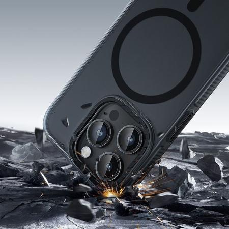 Чехол hoco. DROP PROOF Magnetic Smartphone Case для Apple iPhone 15 Pro Прозрачный черный Чехол hoco. DROP PROOF Magnetic Smartphone Case для Apple iPhone 15 Pro Прозрачный черный