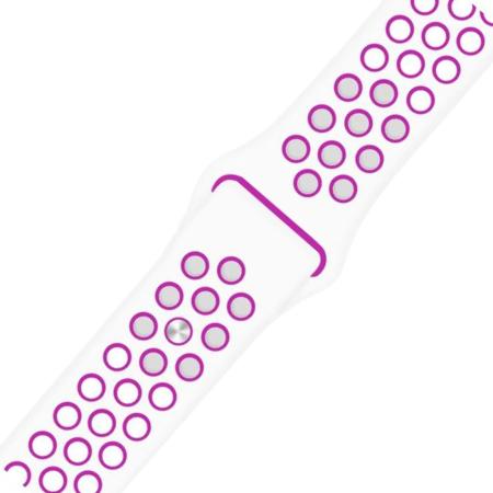 Ремешок Nike+ "Silicone Sport Band" Apple Watch 42/44 мм Бело-сиреневый Ремешок Nike+ "Silicone Sport Band" Apple Watch 42/44 мм Бело-сиреневый