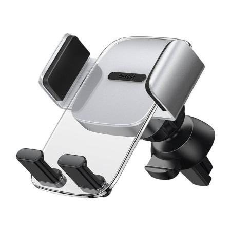 Автомобильный держатель Baseus Easy Control Clamp Car Mount Holder (Standard) For Air Outlets Silver (SUYK000112) Серебристый Автомобильный держатель Baseus Easy Control Clamp Car Mount Holder (Standard) For Air Outlets Silver (SUYK000112) Серебристый