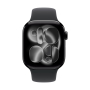 Apple Watch Series 11, 46 мм корпус из алюминия цвета «Jet Black», ремешок Sport Band размера M/L цвета «Black» Apple Watch Series 11, 46 мм корпус из алюминия цвета «Jet Black», ремешок Sport Band размера M/L цвета «Black»