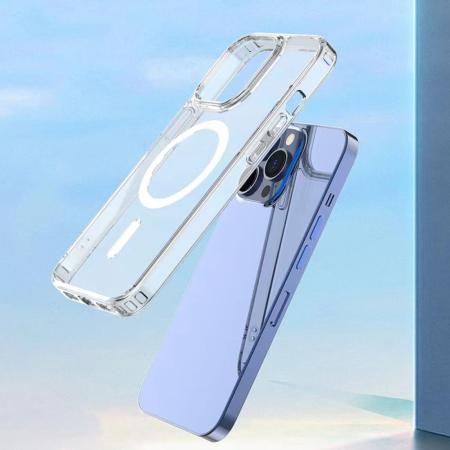 Чехол для iPhone 15 Pro с Magsafe Mutural Jingtou Series Прозрачный Чехол для iPhone 15 Pro с Magsafe Mutural Jingtou Series Прозрачный