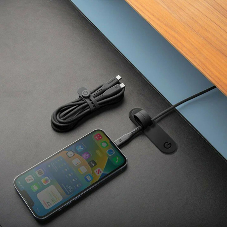Кабель EnergEA FLOW USB-C на USB-C 5A DISPLAY 1,5 м (PD240W) Nanoweave Magnetic tie Черный Кабель EnergEA FLOW USB-C на USB-C 5A DISPLAY 1,5 м (PD240W) Nanoweave Magnetic tie Черный