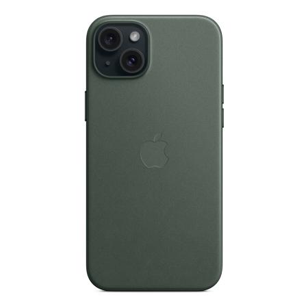 Чехол FineWoven Case для Apple iPhone 15 Plus с MagSafe Evergreen, зеленый