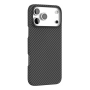 Чехол для iPhone 17 Pro с MagSafe VLP Kevlar Case Чёрный