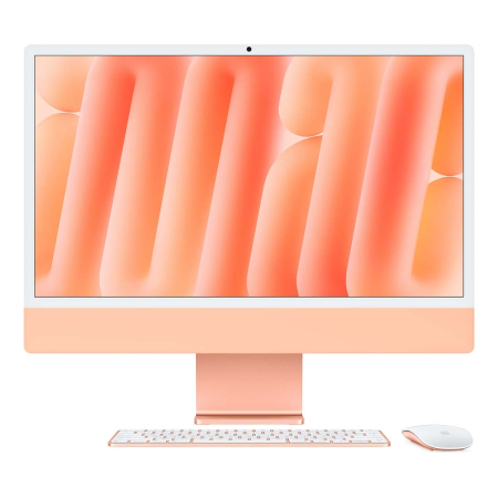 Apple iMac 24" (M4 8C CPU, 8C GPU, 2024) Retina 4,5K, 16Gb, 256Gb SSD (MWUJ3) Orange, оранжевый Apple iMac 24" (M4 8C CPU, 8C GPU, 2024) Retina 4,5K, 16Gb, 256Gb SSD (MWUJ3) Orange, оранжевый