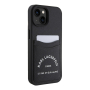 Чехол Karl Lagerfeld для iPhone 15 Cardslot PU Saffiano RSG 3D rubber logo Hard (KLHCP15SSAPRSGK) Черный Чехол Karl Lagerfeld для iPhone 15 Cardslot PU Saffiano RSG 3D rubber logo Hard (KLHCP15SSAPRSGK) Черный