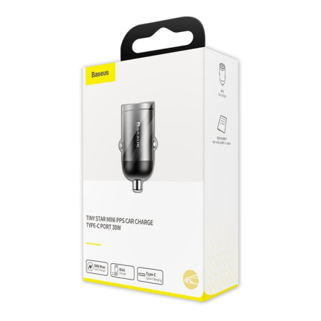 АЗУ Baseus Tiny Star Mini PPS Car Charge Type-C Port 30W (VCHX-B0G) Серый АЗУ Baseus Tiny Star Mini PPS Car Charge Type-C Port 30W (VCHX-B0G) Серый