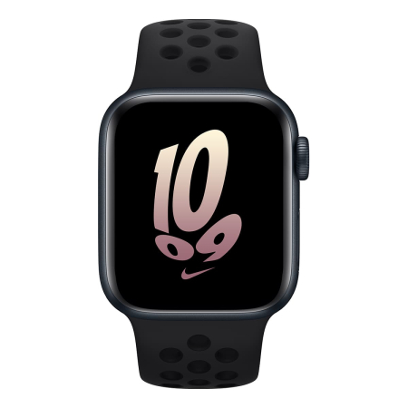 Apple Watch Nike SE (2022), 40 мм корпус из алюминия цвета «Midnight», ремешок Nike Sport Band размера M/L цвета «Black/Black»