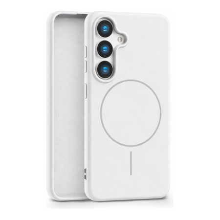 Чехол для Samsung S25 с MagSafe Beats Case Белый