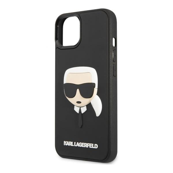 Чехол Karl Lagerfeld для iPhone 14 Plus 3D Rubber Karl's head Hard (KLHCP14MKH3DBK) Черный