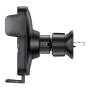 Автомобильный держатель с функцией беспроводной зарядки Baseus Wisdom Auto Alignment Car Mount Wireless Charger (QI 15W) Air Outlet Base (CGZX000001) Черный Автомобильный держатель с функцией беспроводной зарядки Baseus Wisdom Auto Alignment Car Mount Wireless Charger (QI 15W) Air Outlet Base (CGZX000001) Черный
