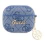 Чехол для Airpods 3 Guess PU leather 4G with metal logo and Heart charm (GUA3G4GSMB) Синий Чехол для Airpods 3 Guess PU leather 4G with metal logo and Heart charm (GUA3G4GSMB) Синий