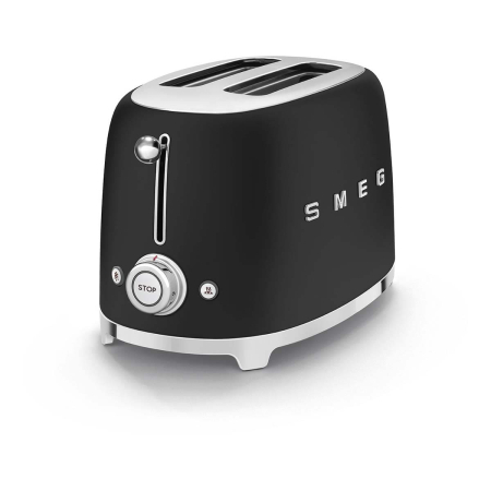Тостер на 2 ломтика SMEG 50s style (TSF01BLMEU) Черный матовый Тостер на 2 ломтика SMEG 50s style (TSF01BLMEU) Черный матовый