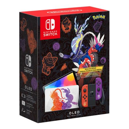 Игровая консоль Nintendo Switch OLED 64Gb Pokemon Skarlet and Violet Edition, красный/фиолетовый Игровая консоль Nintendo Switch OLED 64Gb Pokemon Skarlet and Violet Edition, красный/фиолетовый